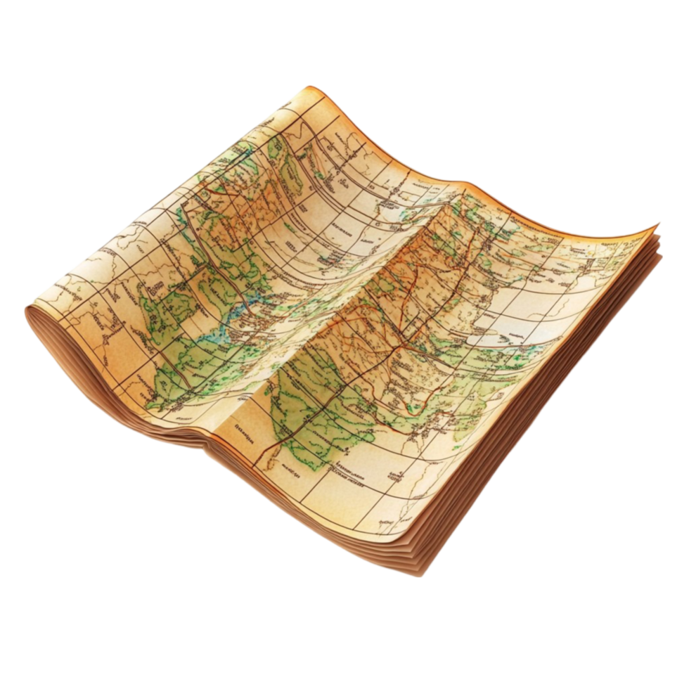 old-map-on-transparent-background-free-png